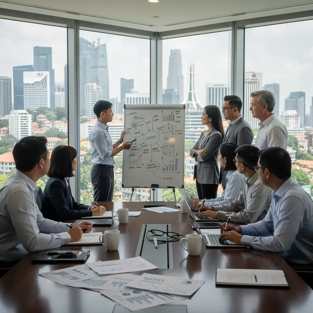 Modern office workspace