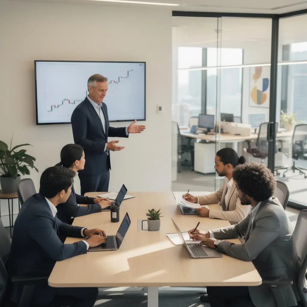 Professional team collaboration